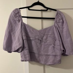 zara purple top